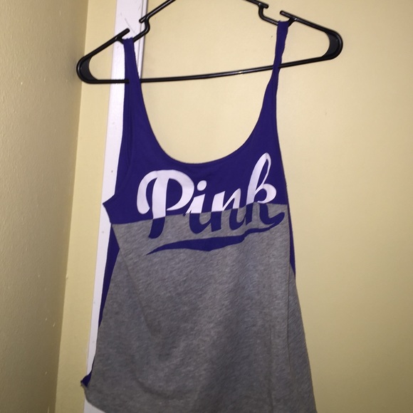 Blue & Grey "Pink" Tank