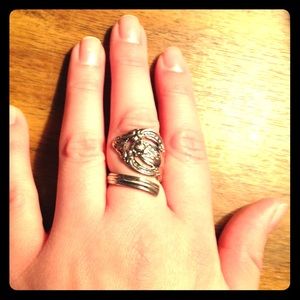 Oneida Silvertone Spoon Ring