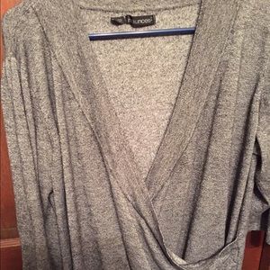 Maurice's black grey sweater 2 plus size