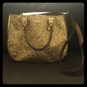 Kate Spade Gold Glitter Purse