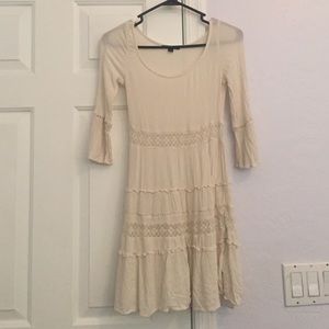 Cream mini dress