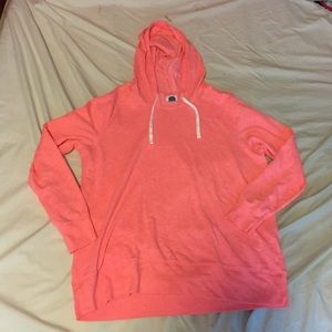 Pink hooded shirt