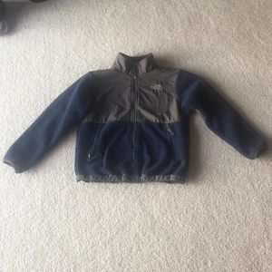 Boys - north face coat - navy blue