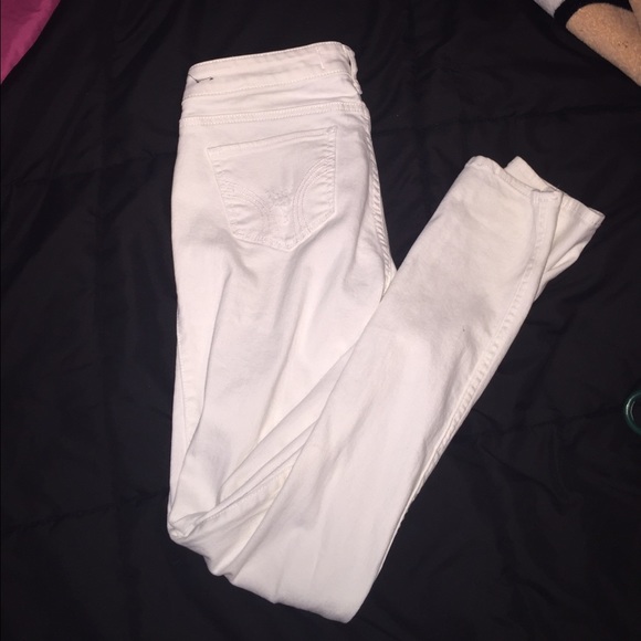 Hollister white jegging