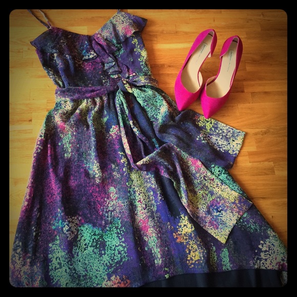 💥REDUCED💥Suzy Chin printed chiffon dress