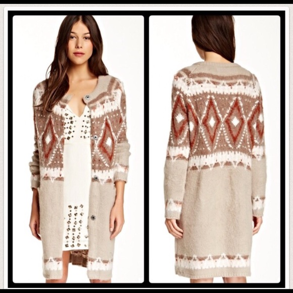 Free People Sweater Coat Cardigan