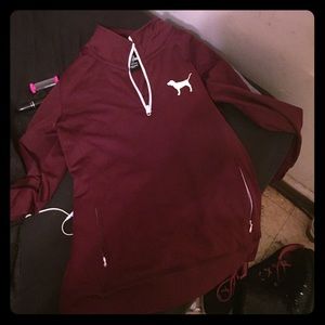maroon pink Victoria's Secret pullover