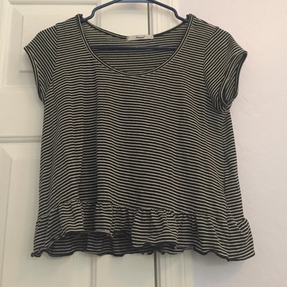 Striped smock top