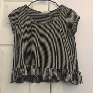 Striped smock top