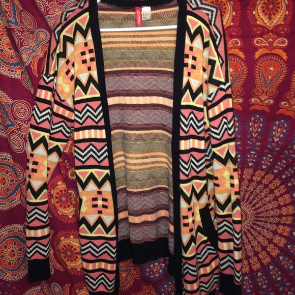 Multi colored cardigan H&M