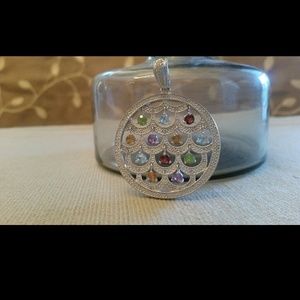 Ross-Simons Diamond and Gemstone Pendant