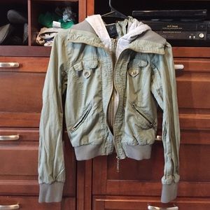 Green/Grey cardigan