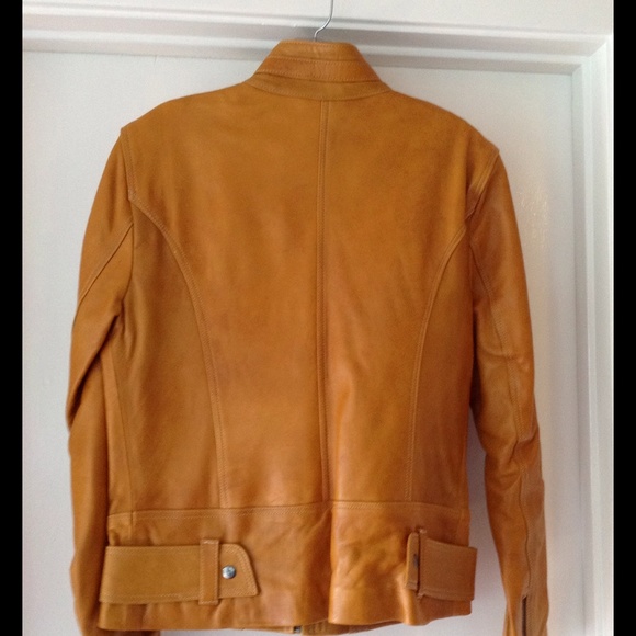Burnt Orange Leather Jacket - Picture 2 of 4