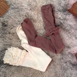 2 Pair Over The Knee Socks, NEW