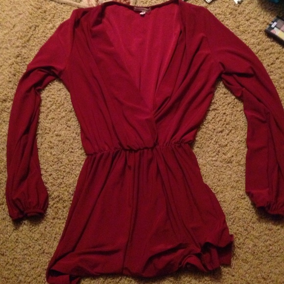 🇺🇸Burgundy romper