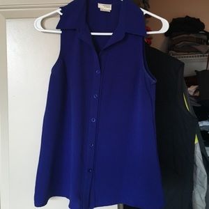 Anthropologie Royal blue shirt