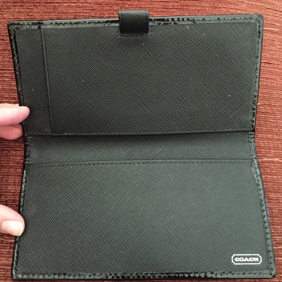 Coach check book cover - Picture 2 of 2