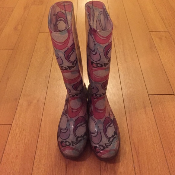 Coach rain boots