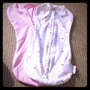 NWOT Newborn swaddle zip up