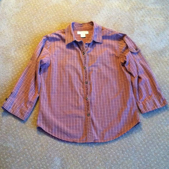 Plaid Shirt with Embroidered Detail and Arm Pocket
