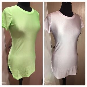 💥Half off! Bundle of 2 Cute Spandex Comfy Tees!