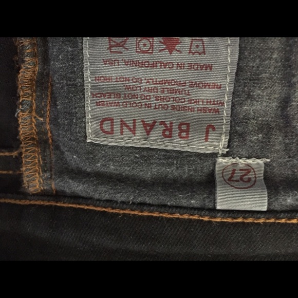 J brand black Sz 27 straight leg jeans - Picture 3 of 4