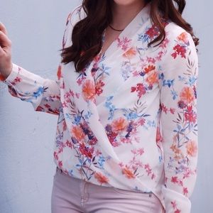 H&M Tops - H&M Floral Wrap Top Size 6 H&M Tops - H&M Floral Wrap Top Size 6