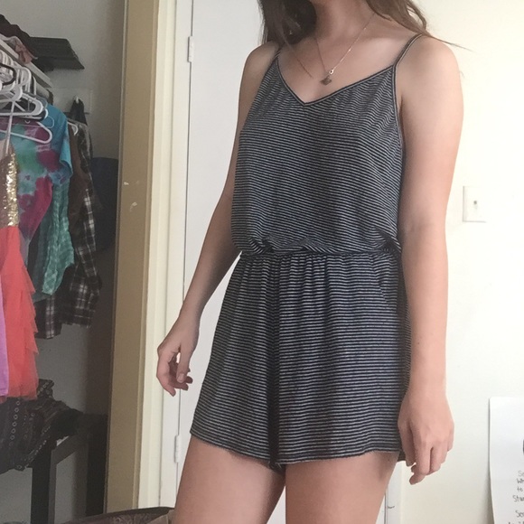 Brandy striped romper