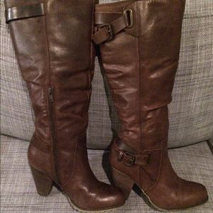 Aldo Leather Knee High Boots
