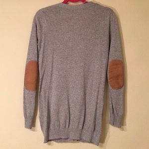 Primark Sweaters - Long Gray Cardigan with Faux Suede Elbow Patches Primark Sweaters - Long Gray Cardigan with Faux Suede Elbow Patches
