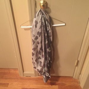 Reversible leopard infinity scarf