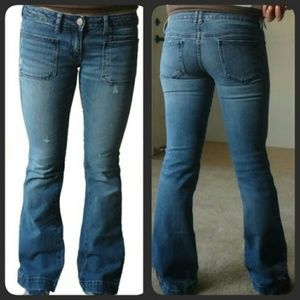AE Flare Distressed Jeans