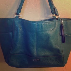 Green Coach bag