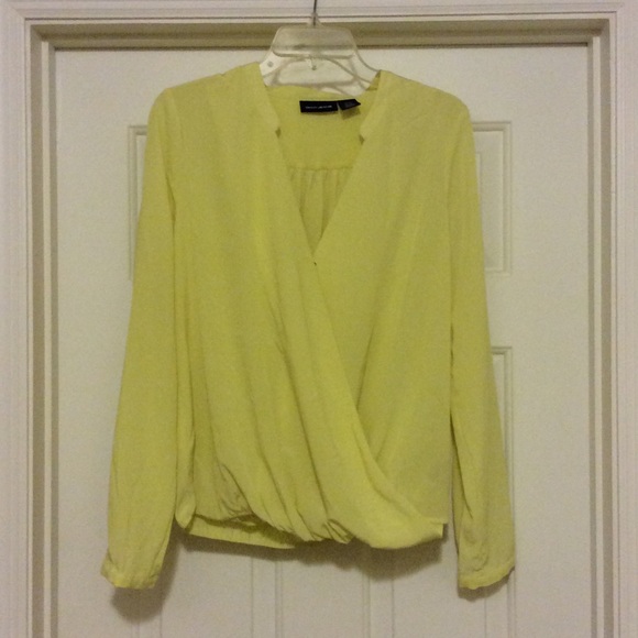 DKNY yellow blouse