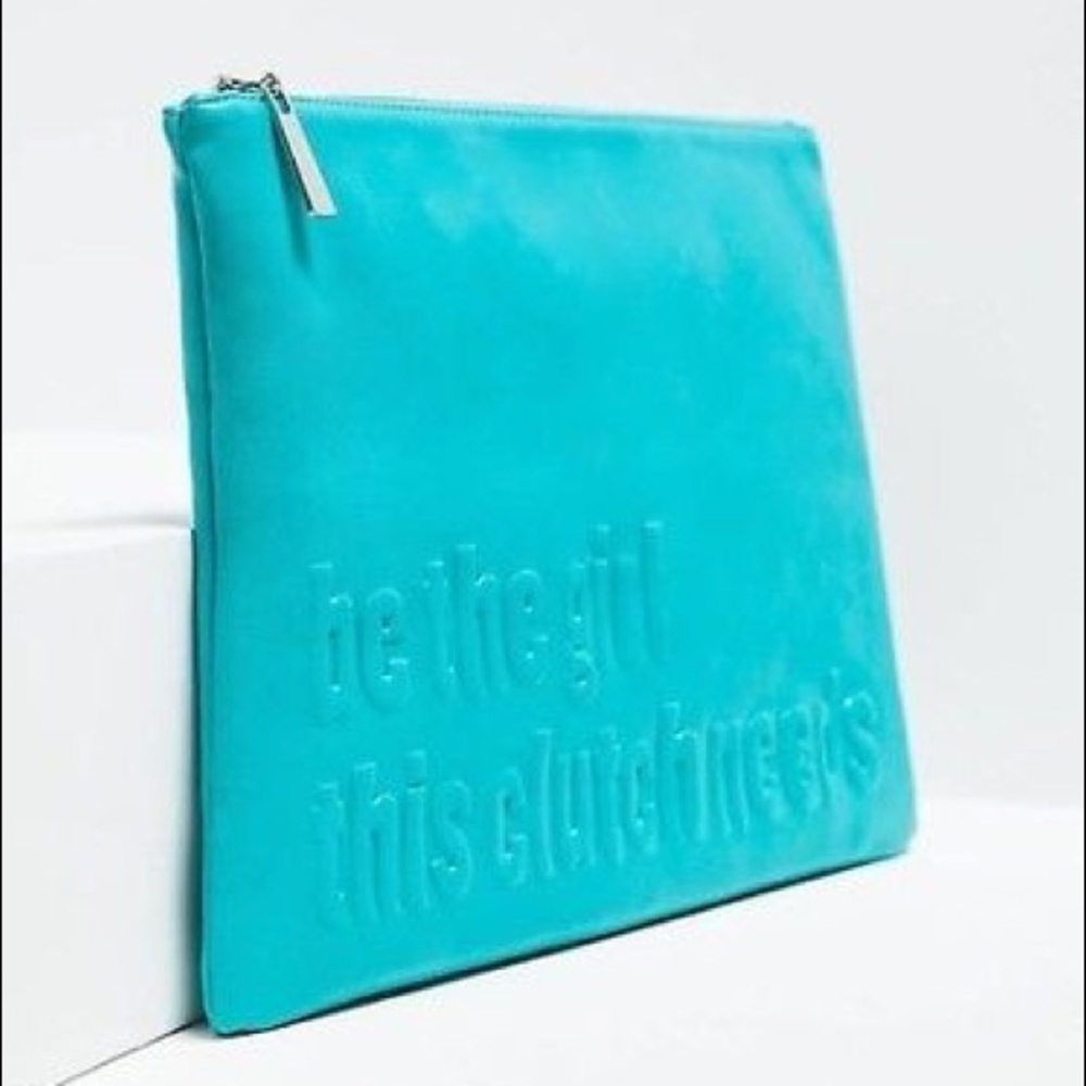 Zara Turquoise Be The Girl This Clutch Needs.