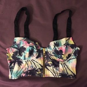 Cageback VS Pink corset top