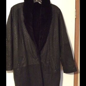 Leather Coat Fur Lining