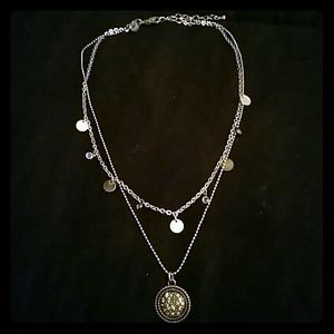 American Eagle layered necklace