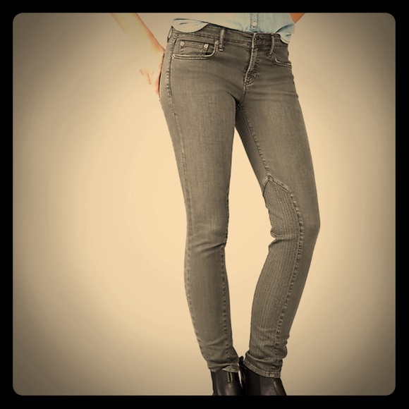 GAP Always Skinny 33T grey moto skinny jeans
