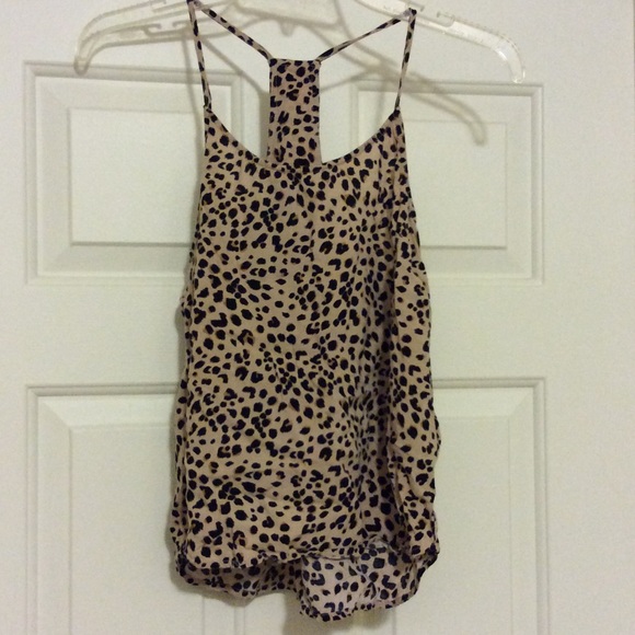 Adorable short cheetah print tank!