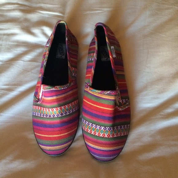 Vans Slip On Tribal Print Shoes