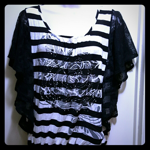 Womens Daytrip top with bling! - Picture 1 of 4