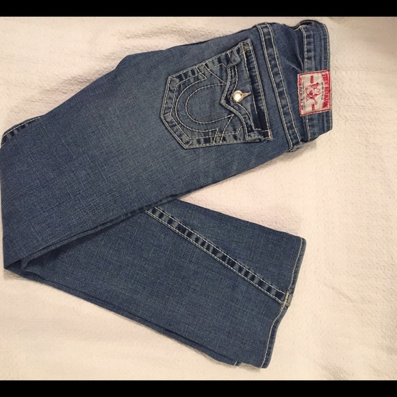 True Religion denim white stitching