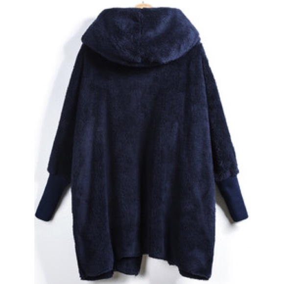 ❌SOLD Hooded Long Sleeve Blanket Wrap Cardigan - Picture 2 of 4