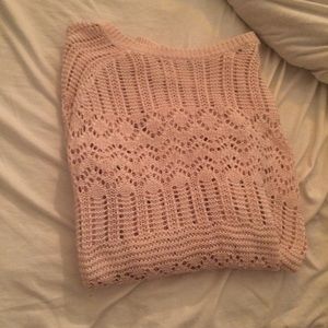 American eagle light pink sweater