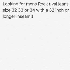 Looking for men's rock revival Jeans!