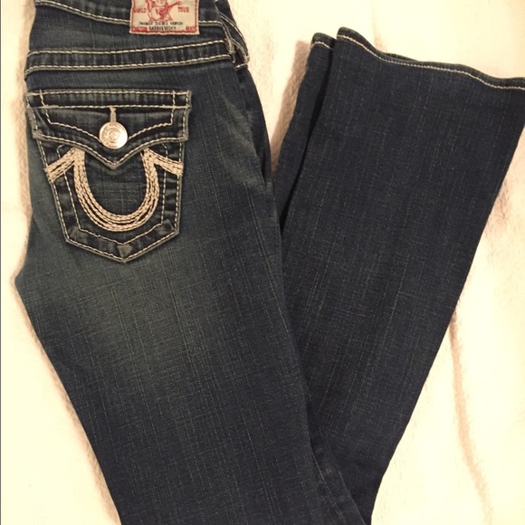 True religion denim jeans dark