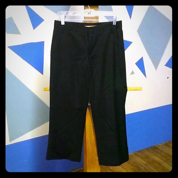Banana Republic Black Cropped Trousers