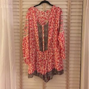 Free people red romper