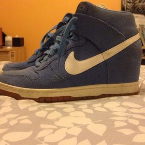 Nike high top wedge sneakers